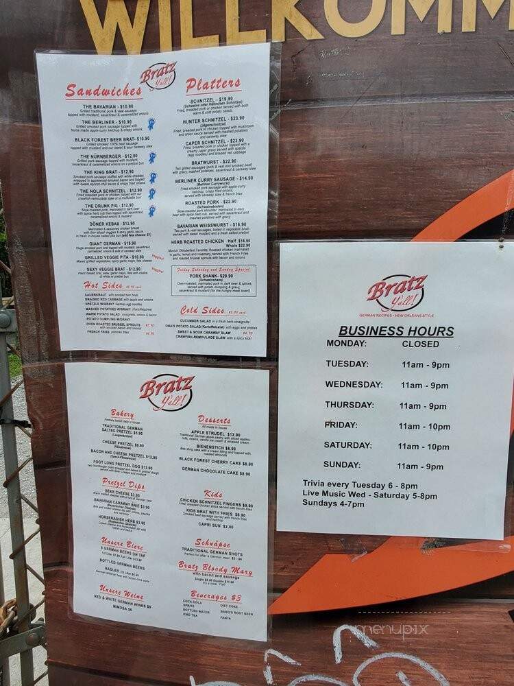 Bratz Y'all! - New Orleans, LA menu_pic