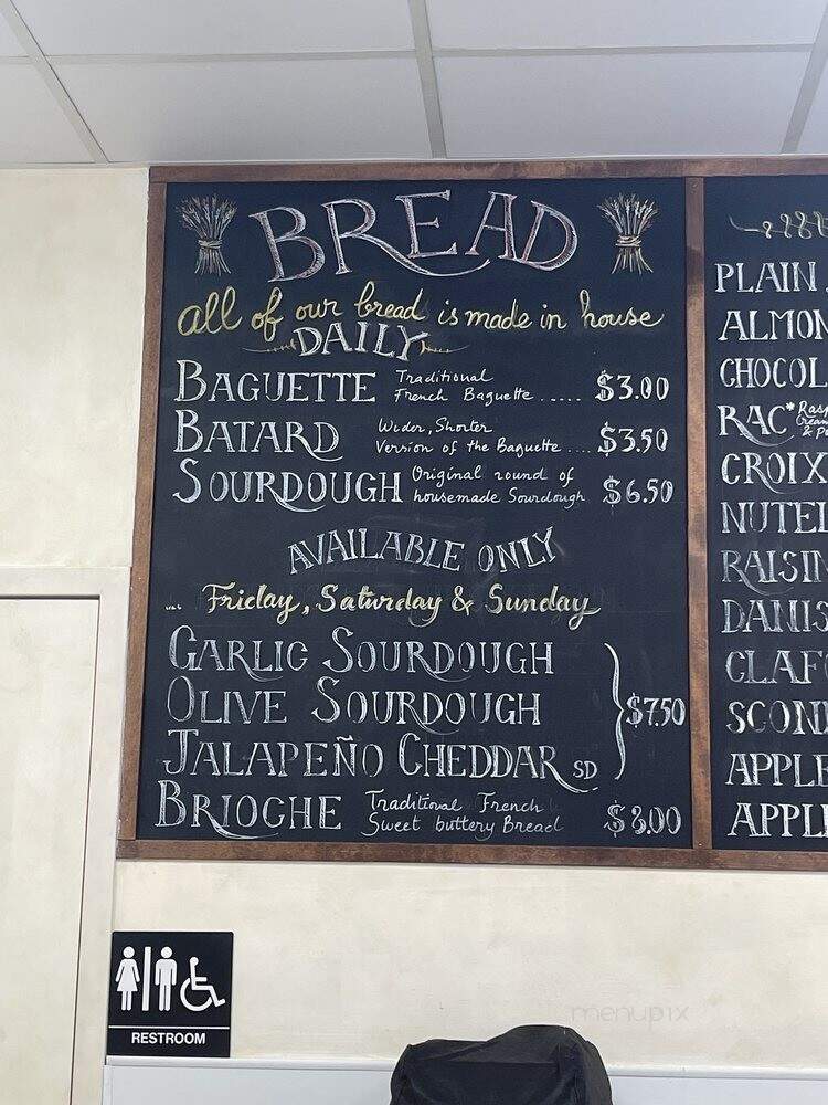 The French Oven - San Diego, CA menu_pic