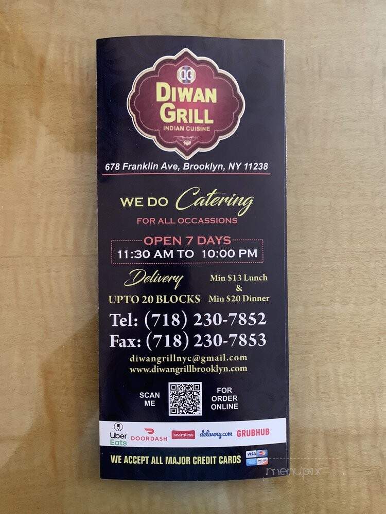 Diwan Grill Indian Cuisine - Brooklyn, NY