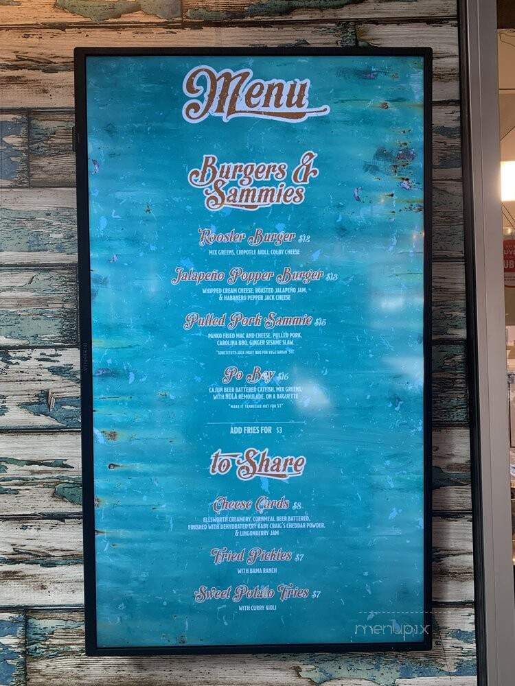 The Fabled Rooster - Minneapolis, MN menu_pic