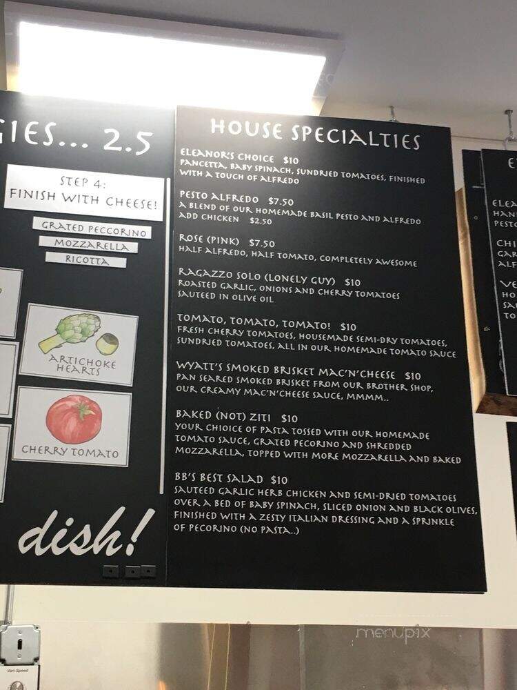 Eleanor's Pasta Kitchen - Lake Placid, NY menu_pic