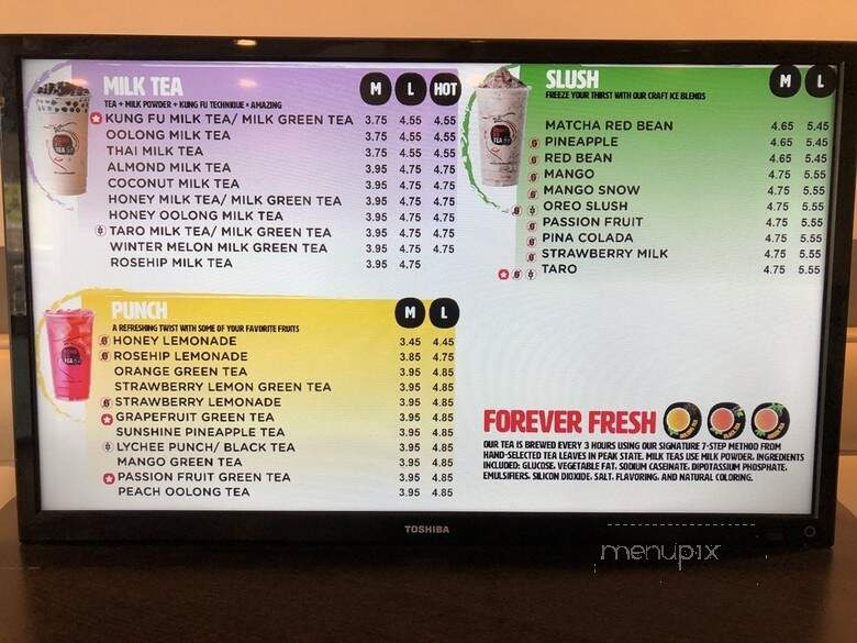 Kung Fu Tea - Boulder, CO menu_pic