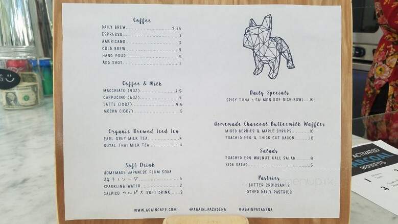Again Cafe x Chibiscus Ramen - Pasadena, CA menu_pic