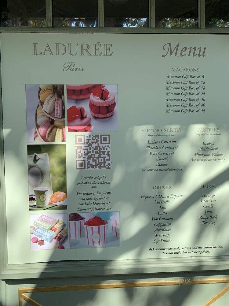 Laduree - Glendale, CA menu_pic