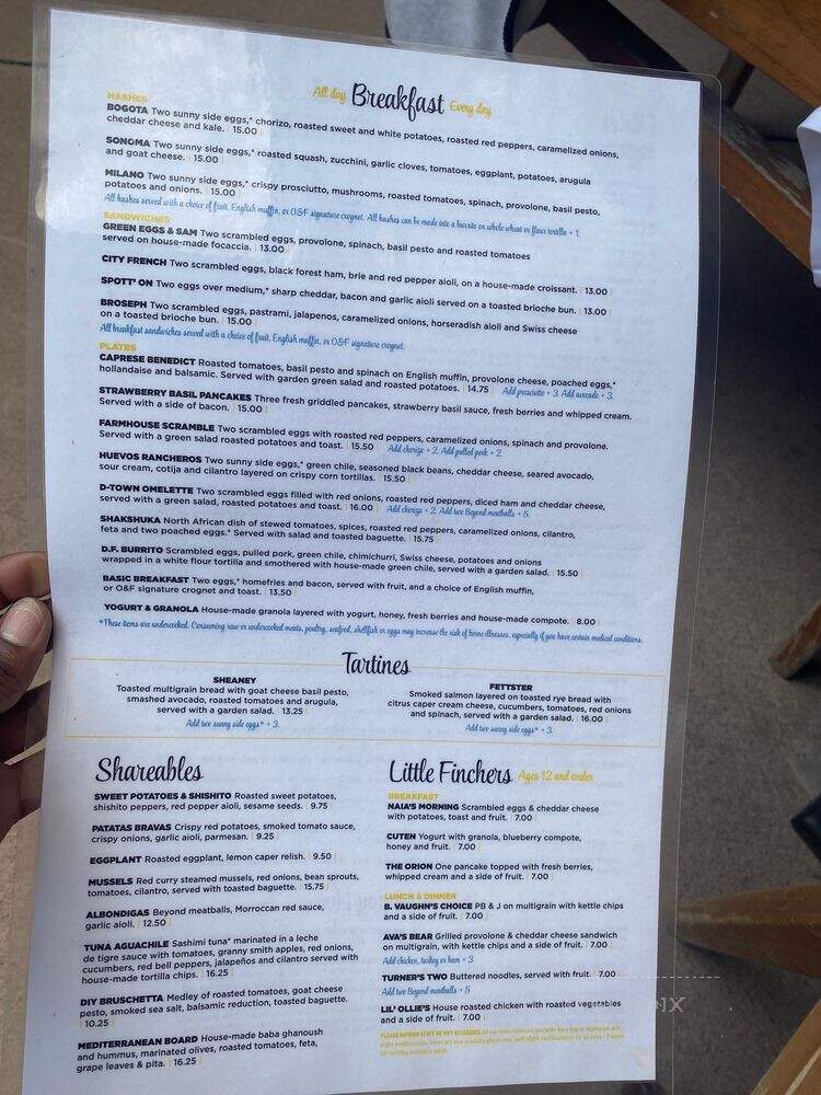 Olive & Finch Eatery And Bakery - Denver, CO menu_pic