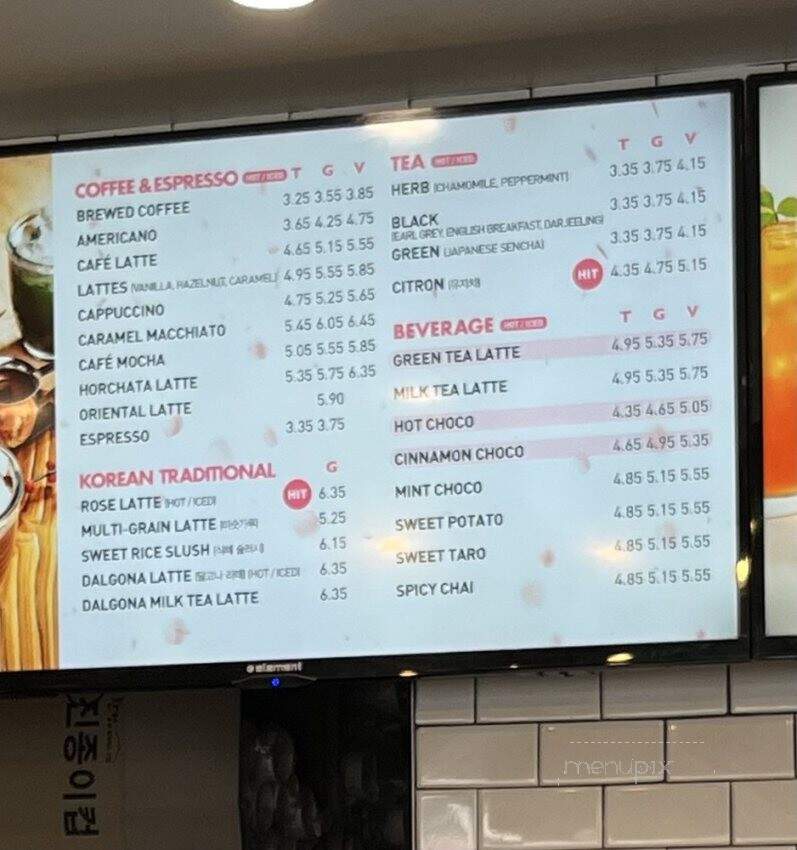 Tom N Toms Coffee - Los Angeles, CA menu_pic