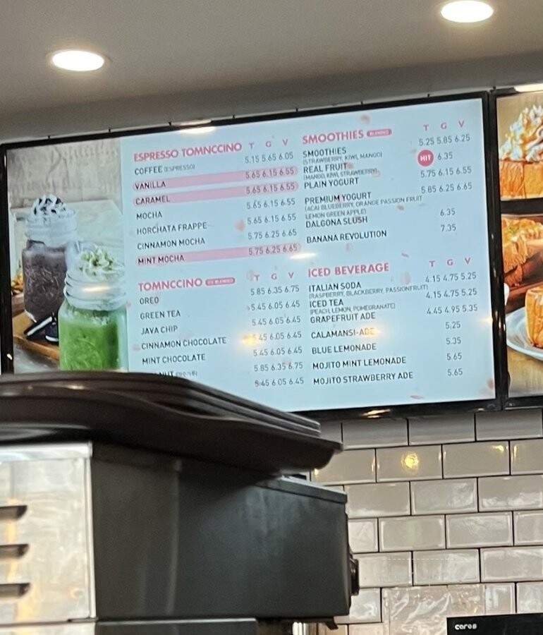 Tom N Toms Coffee - Los Angeles, CA menu_pic