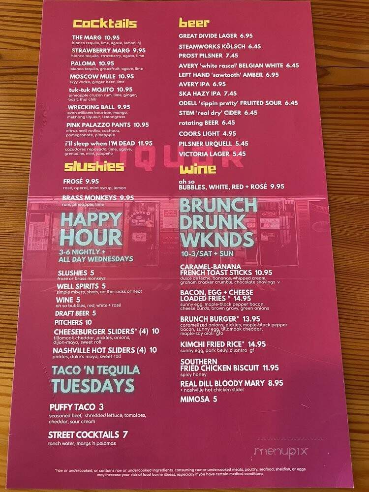 Next Door - Denver, CO menu_pic