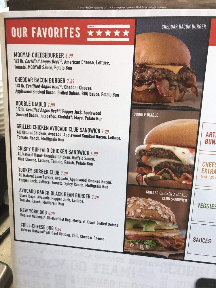 MOOYAH Burgers, Fries & Shakes - Denham Springs, LA menu_pic