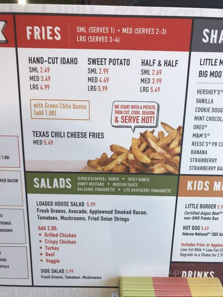 MOOYAH Burgers, Fries & Shakes - Denham Springs, LA menu_pic