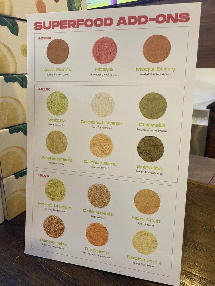 Healthy Habit - Hilton Head Island, SC menu_pic