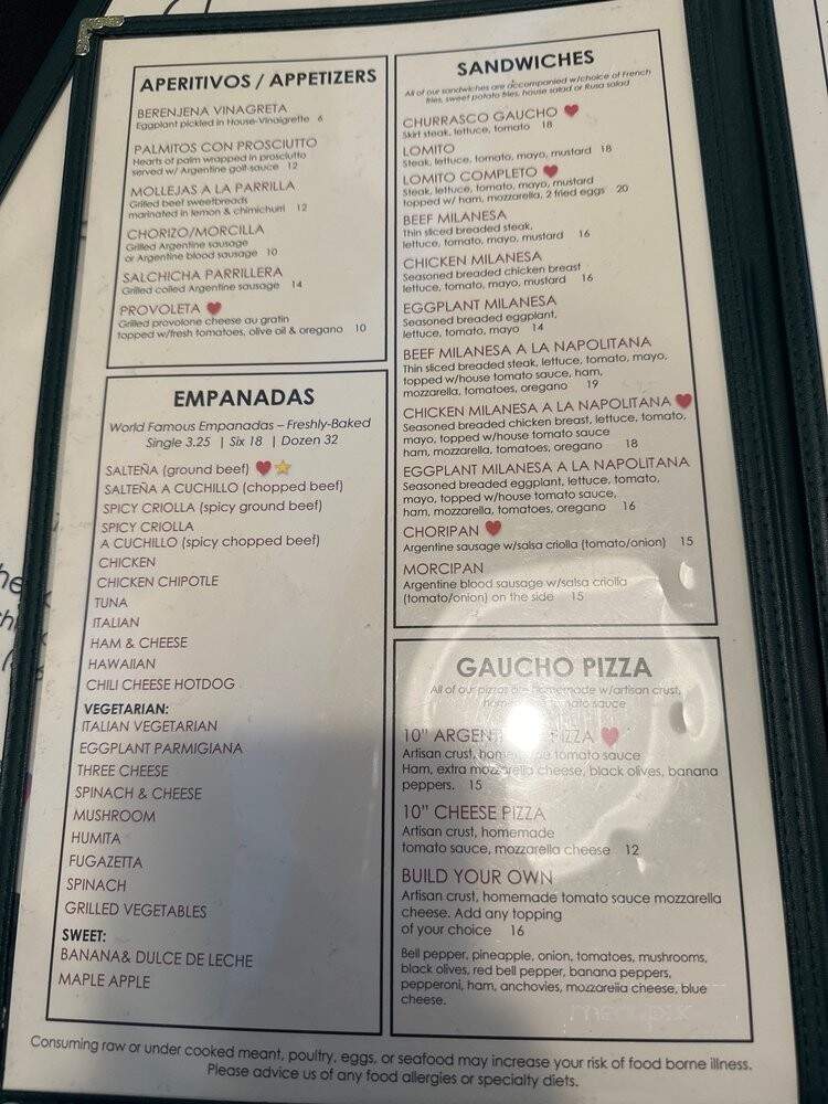Che Gaucho - Tomball, TX menu_pic