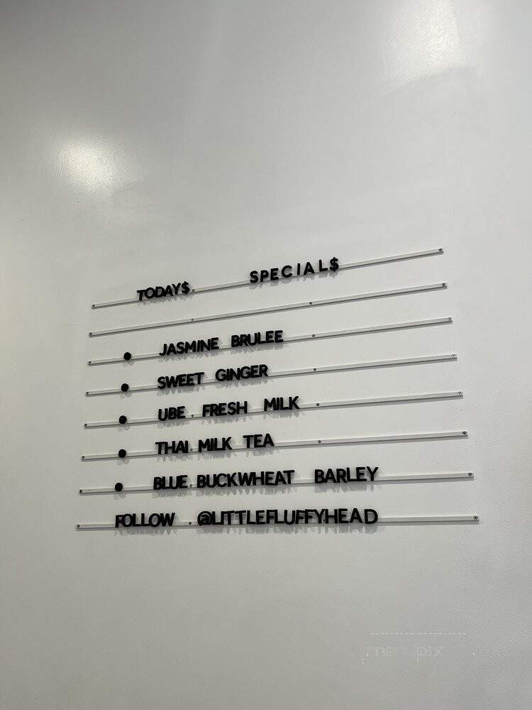 Little Fluffy Head Cafe - Los Angeles, CA menu_pic