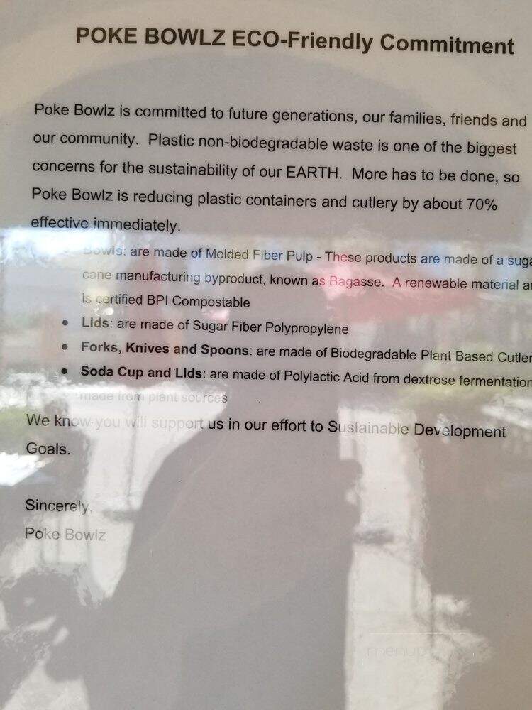 Poke Bowlz - Rancho Santa Margarita, CA menu_pic