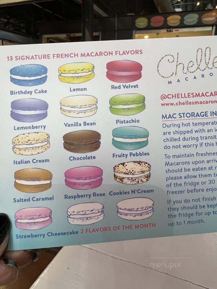 Chelles Macarons - Dallas, TX menu_pic