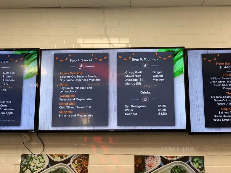 Poke Bar - San Jose, CA menu_pic