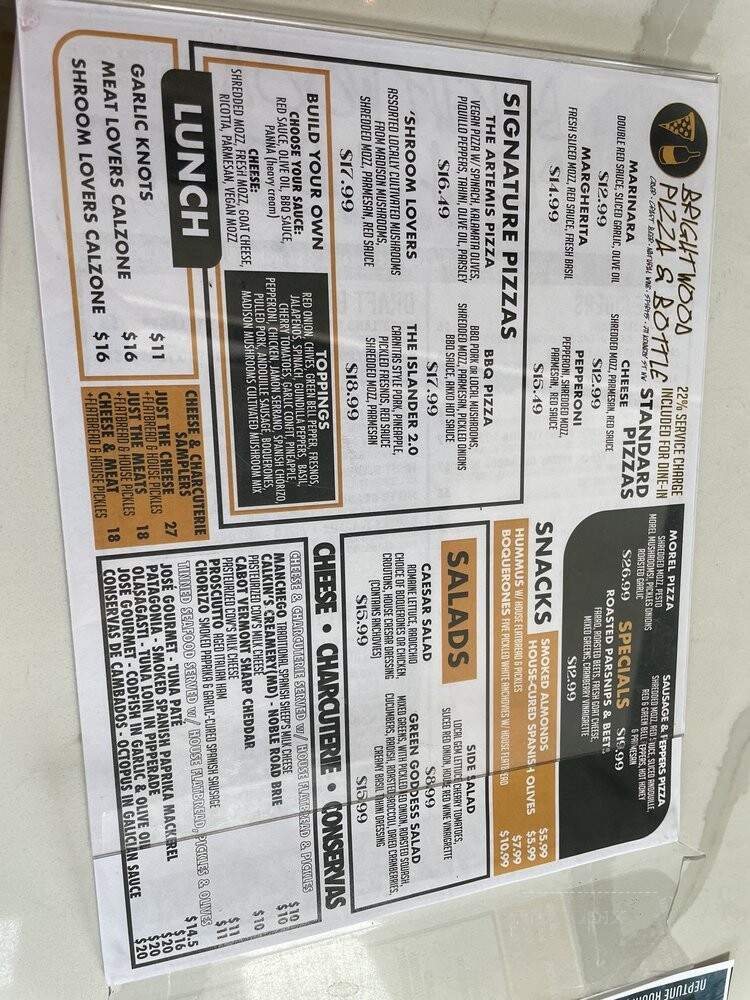 ANXO Cidery & Tasting Room - Washington, DC menu_pic