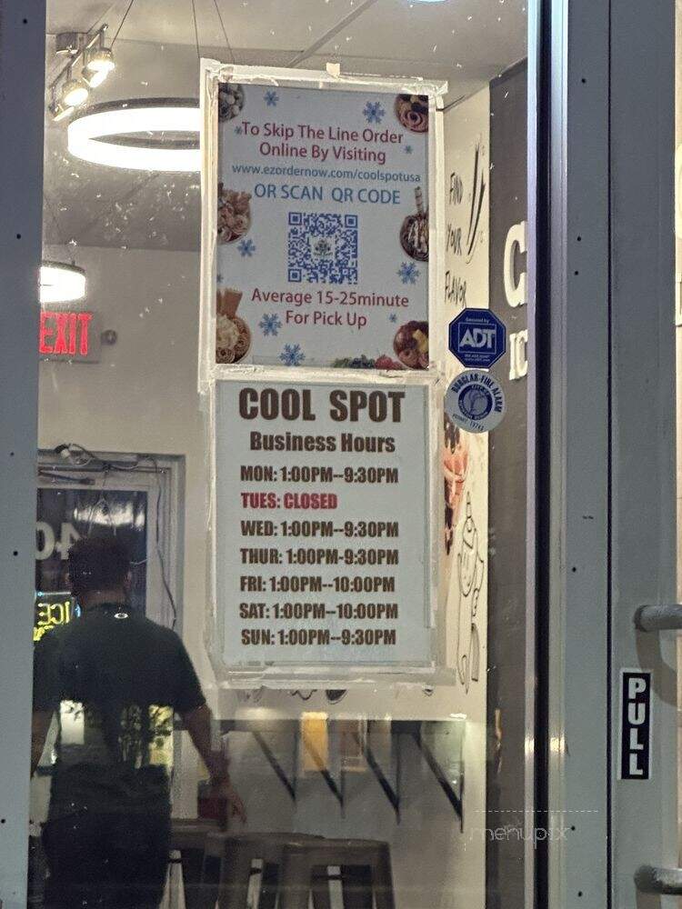 Cool Spot Ice Cream Rolls & Tea - Boynton Beach, FL menu_pic
