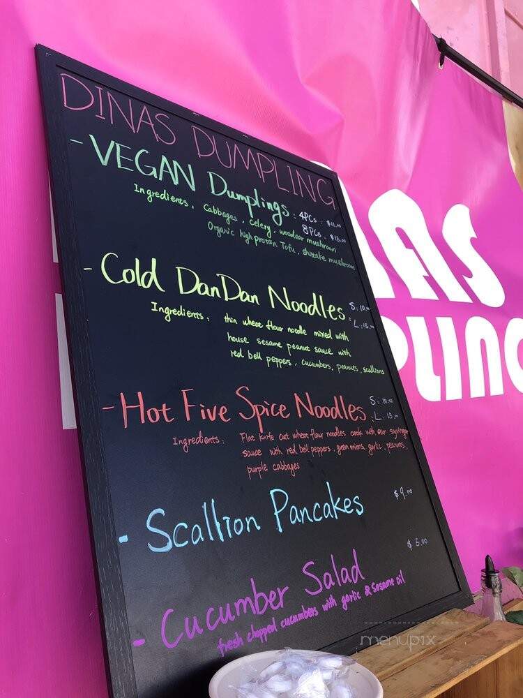 Dina's Dumpling - Pasadena, CA menu_pic
