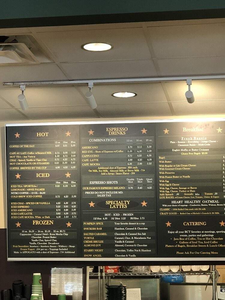 Baltimore Coffee and Tea - Hanover, MD menu_pic