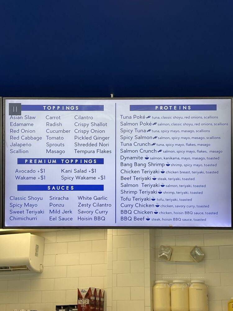 Poke + Go - Miami, FL menu_pic