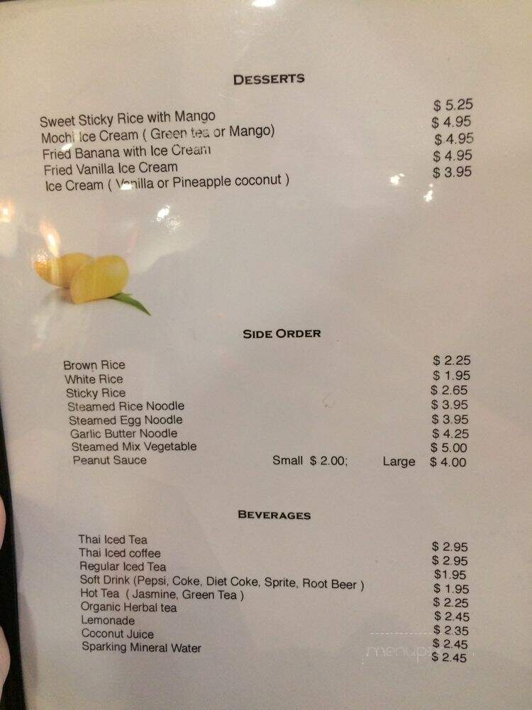 Thai Spice - Cloverdale, CA menu_pic