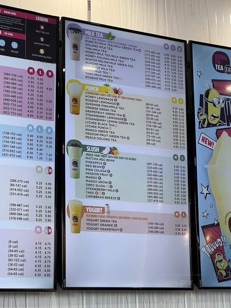 Kung Fu Tea - Murphy, TX menu_pic