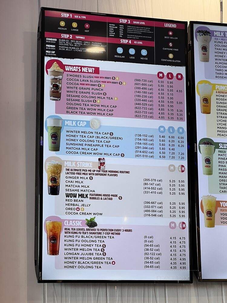 Kung Fu Tea - Murphy, TX menu_pic