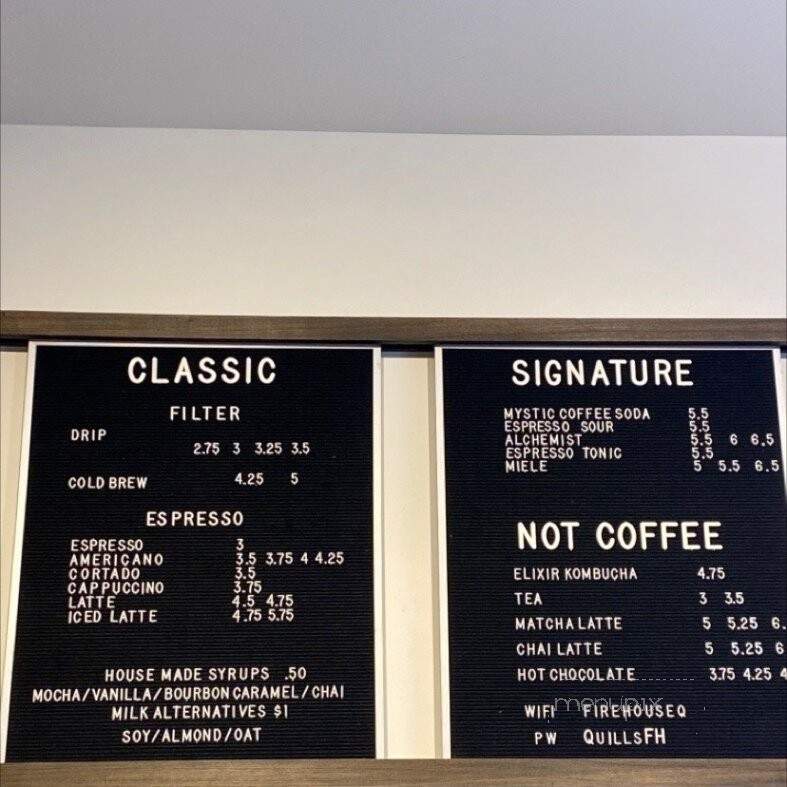Quills Coffee - Louisville, KY menu_pic