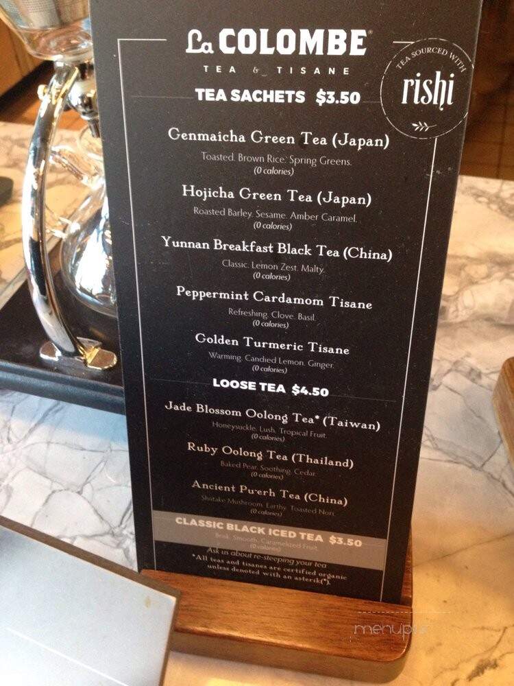 La Colombe Coffee - Washington, DC menu_pic