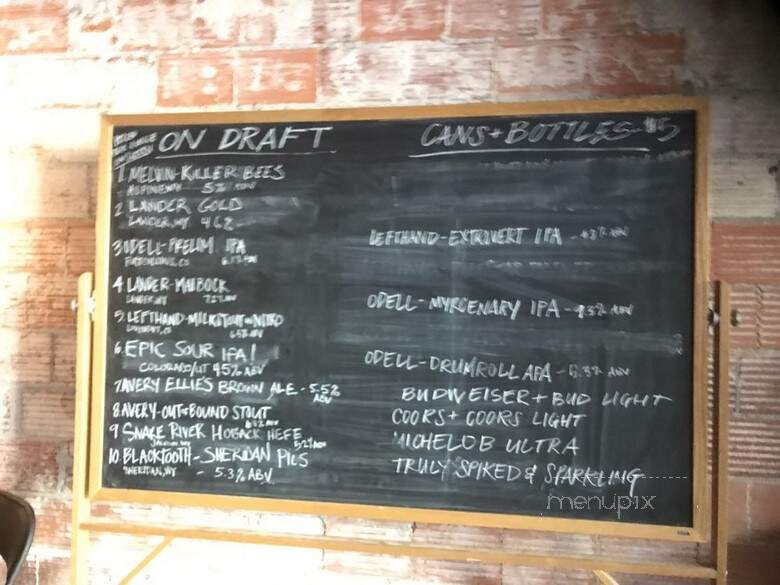 Frontier Brewing and Taproom - Casper, WY menu_pic