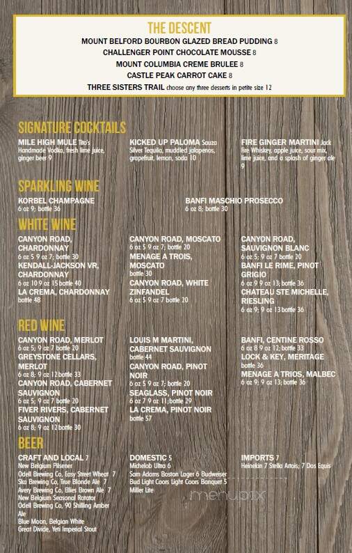 14ers - Denver, CO menu_pic