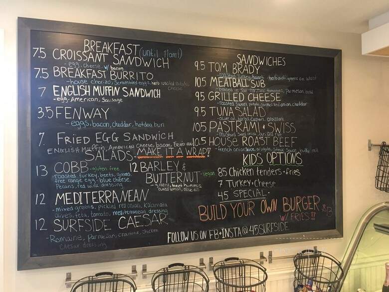 45 Surfside Bakery and Cafe - Nantucket, MA menu_pic