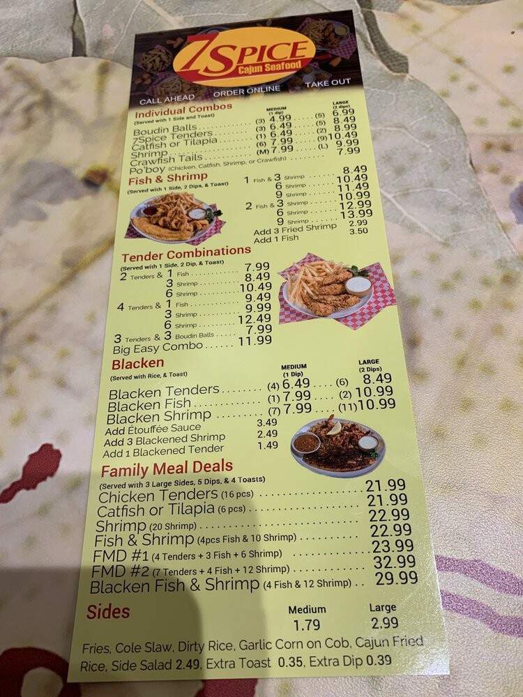 7Spice Seafood Kitchen - Katy, TX menu_pic