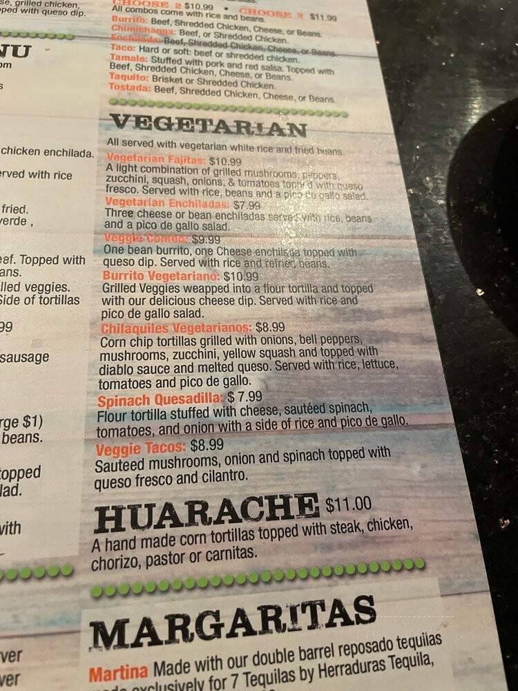 7 Tequilas Mexican Restaurant - Alpharetta, GA menu_pic