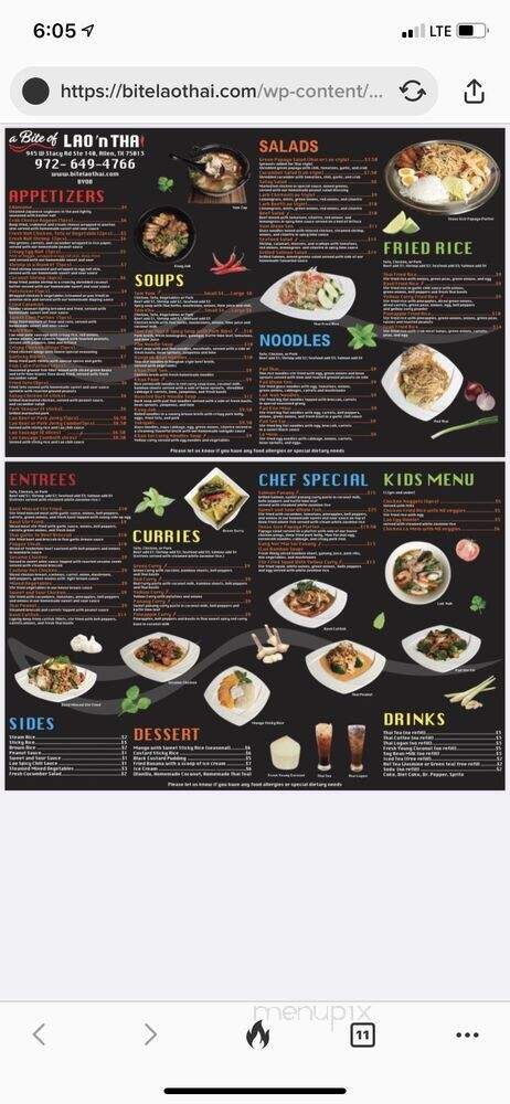 A Bite Of China - Allen, TX menu_pic