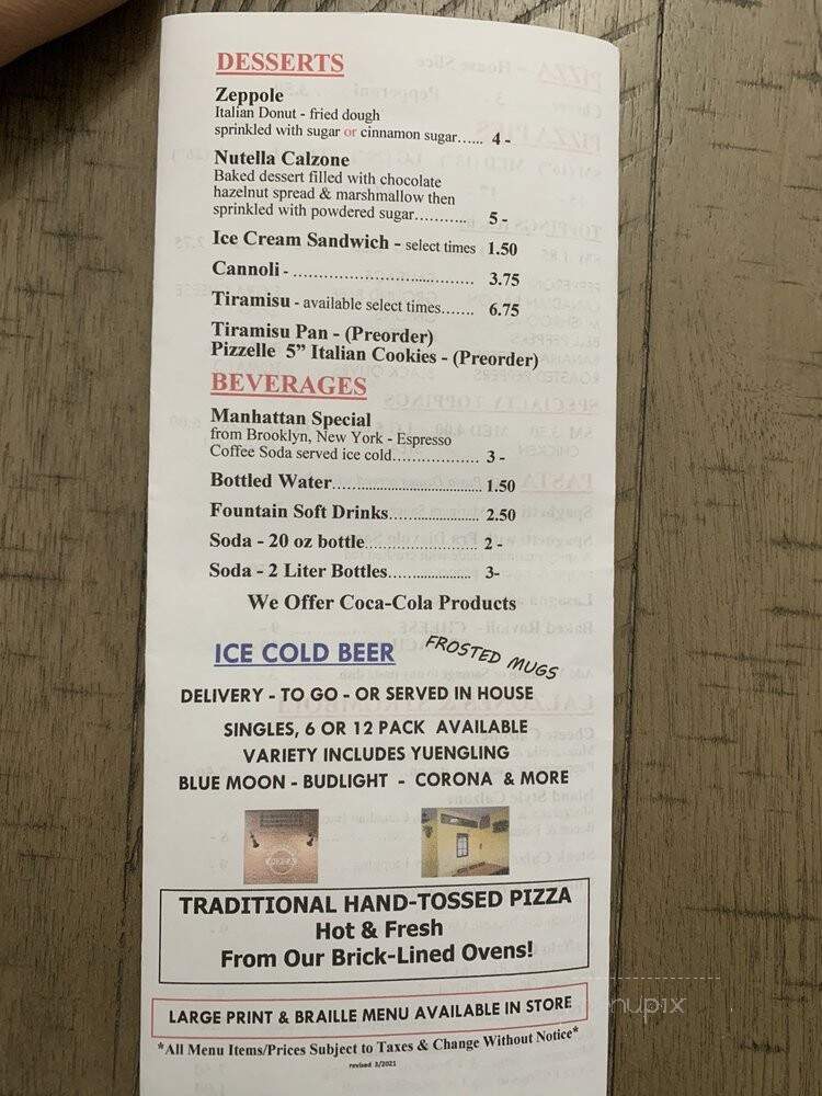Abruzzo's Pizza at Carolina Forest - Jacksonville, NC menu_pic