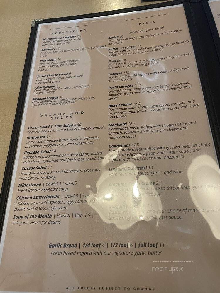 Agrusa's Italian Restaurant - La Habra, CA menu_pic