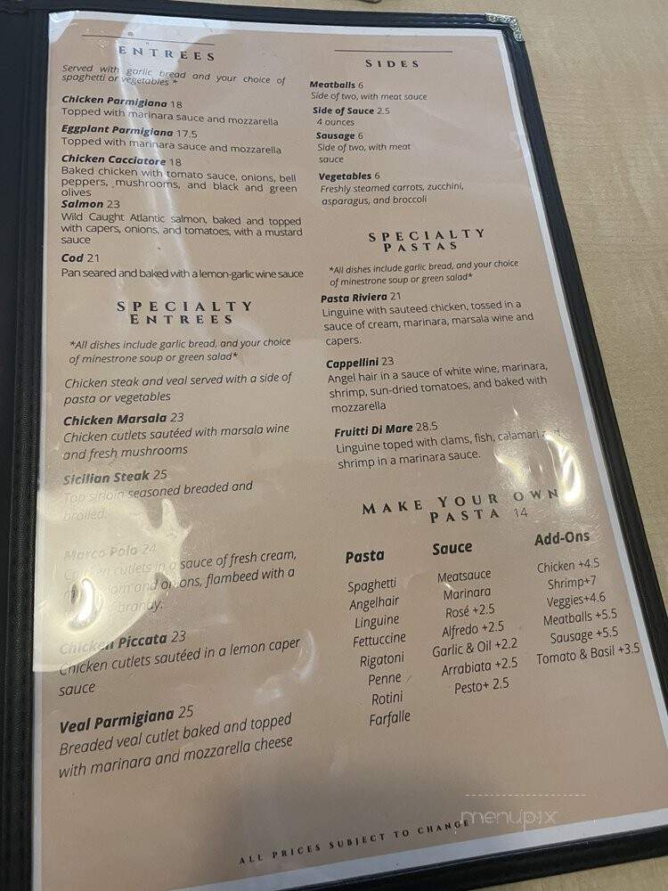 Agrusa's Italian Restaurant - La Habra, CA menu_pic