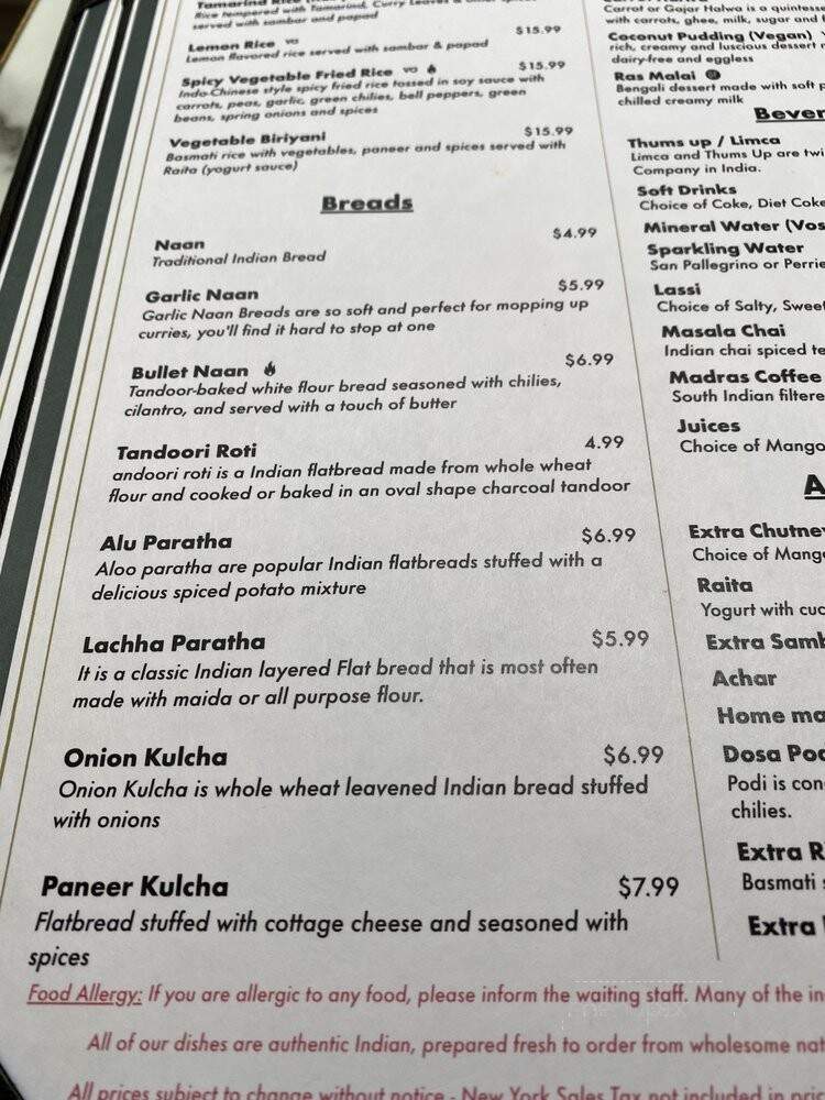 Ahimsa - New York, NY menu_pic