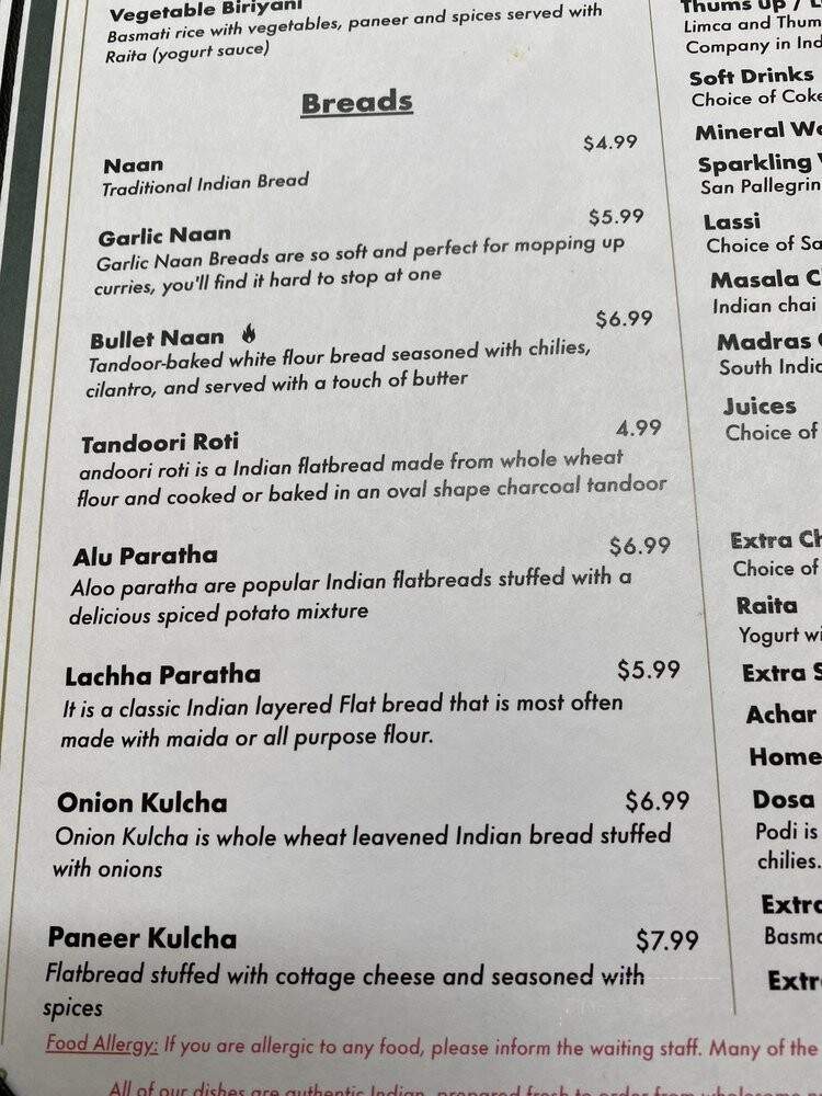 Ahimsa - New York, NY menu_pic
