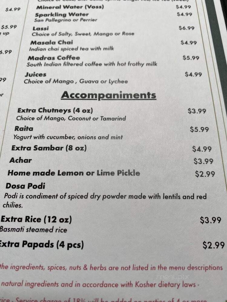 Ahimsa - New York, NY menu_pic