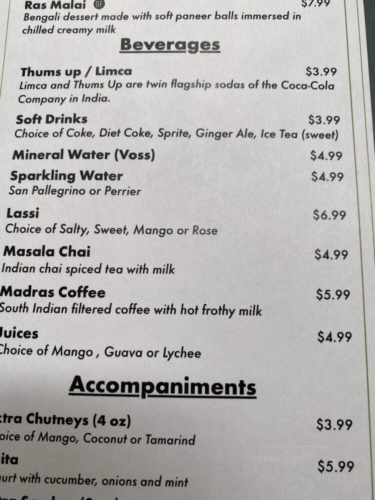 Ahimsa - New York, NY menu_pic