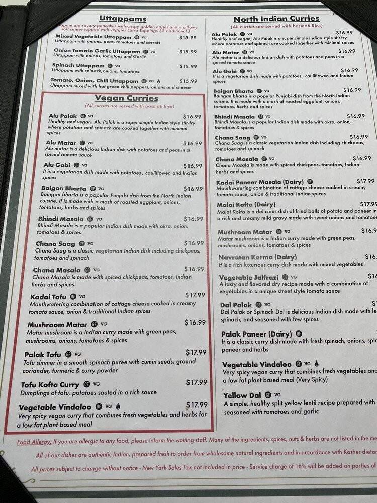 Ahimsa - New York, NY menu_pic