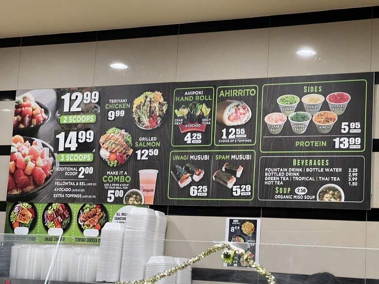 Ahipoki Bowl - Glendora, CA menu_pic