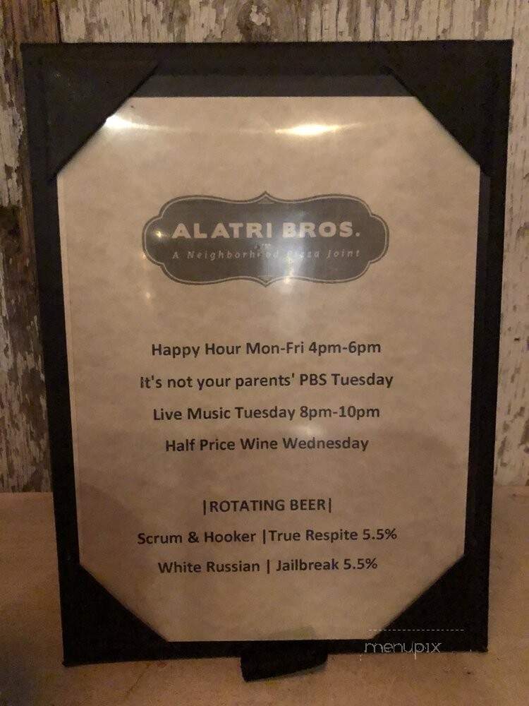 Alatri Bros. - Bethesda, MD menu_pic
