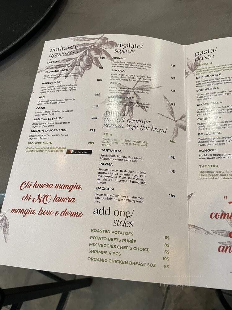 Allegria Ristorante - Hollywood, FL menu_pic