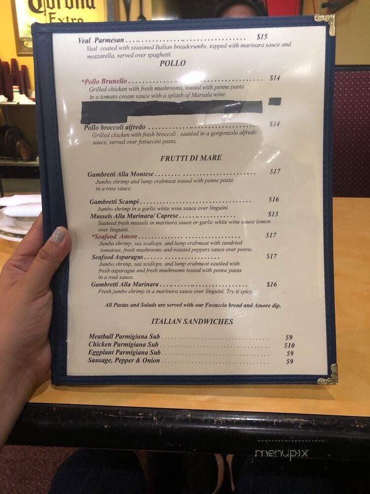 Amore Brick Oven Pizza - North Fort Myers, FL menu_pic