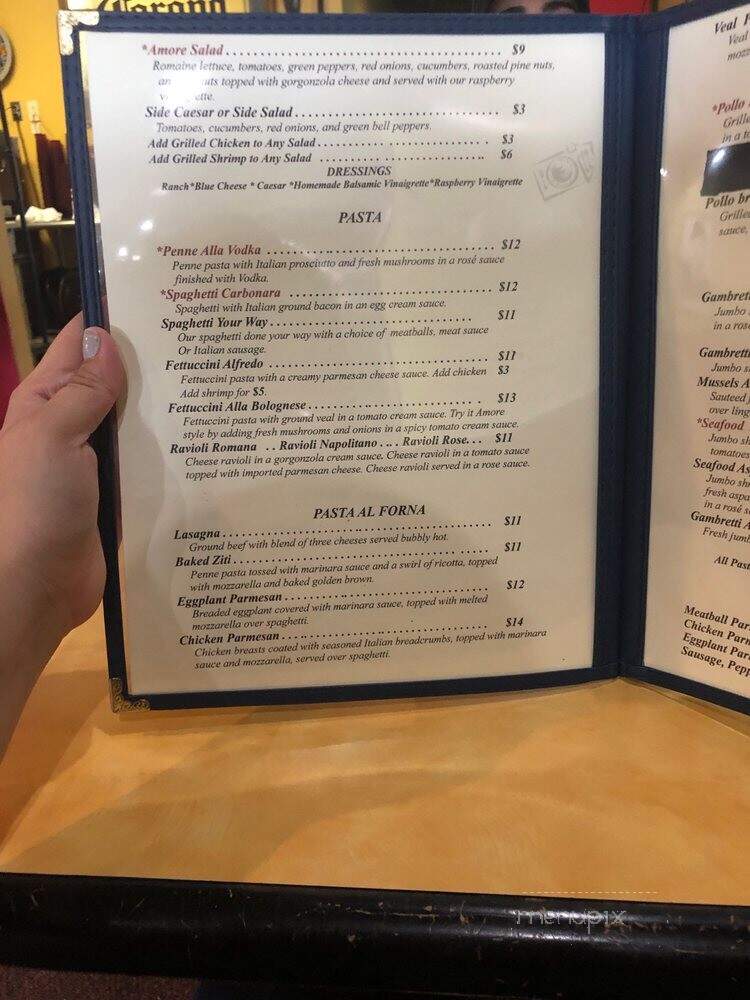 Amore Brick Oven Pizza - North Fort Myers, FL menu_pic