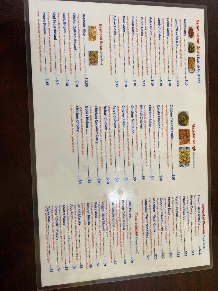 Anarkali - Concord, CA menu_pic